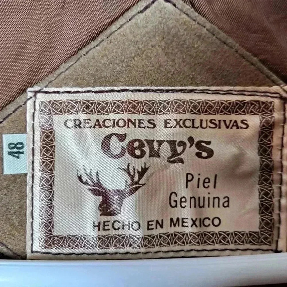 CEVY'S Suede Jacket Size 48 - Picture 4 of 10